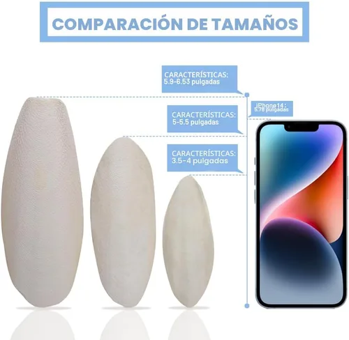 Vista 6 de Jmxu's Hueso de Sepia de 3.5"-4" pulgadas para Pájaros Periquitos, Hueso de Sepia con Clip de Metal, Hueso de Sepia para Picos Afilados, Calcio