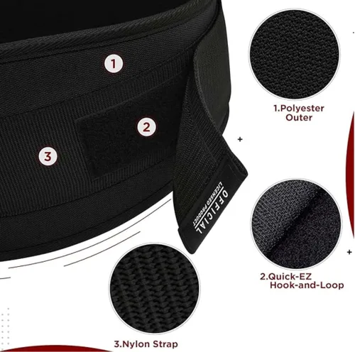 Vista 5 de RDX RX5 - Cinturón de levantamiento de pesas para hombre y mujer, mediano