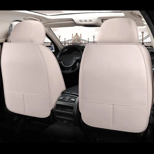 Vista 5 de Funda de asiento de automóvil compatible con Audi A1 Sportback 2010-2015, cobertura completa, transpirable e impermeable, cojín de asiento de Beige