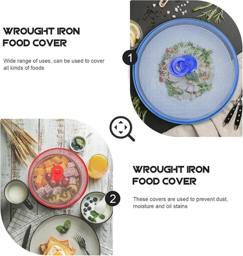 Vista 8 de DOITOOL Cubiertas de malla para alimentos, 3 unidades, para tienda, cocina, cubiertas de alimentos, platos de platos, cubierta de plástico