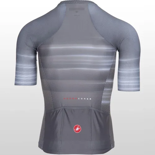 Vista 2 de Castelli Climber's 3.0 - Camiseta de edición limitada con cremallera completa para hombre, gris plomizoplateado, talla L