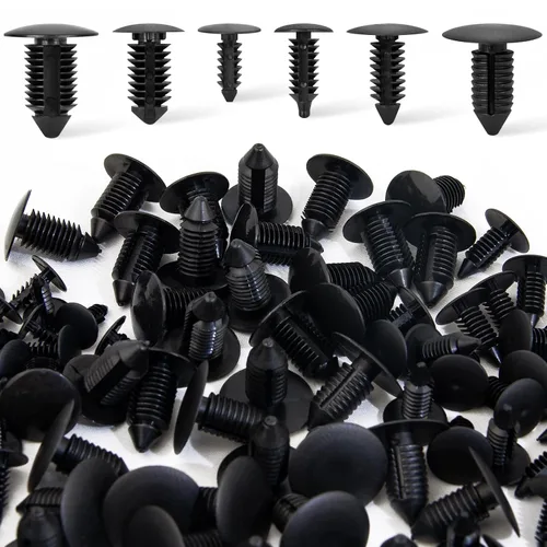 Vista 10 de 40 piezas de pernos de cuerpo de protección contra salpicaduras para motor debajo de la cubierta, parachoques guardabarros, retenedor de empuje