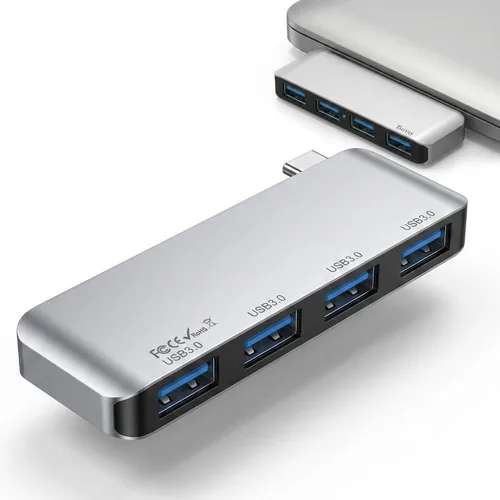Vista 8 de Adaptador multipuerto HDMI USB C Hub 4K con 3 puertos USB 3.0 para MacBook