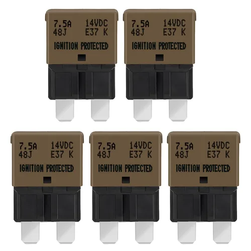 Vista 12 de GLOSO Circuit Breakers E37 Auto (T1) Reset Low Profile ATC/ATO - 1 Pack (3A)