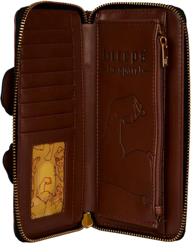 Vista 4 de Loungefly Disney Villains Scene Gaston Ziparound Wallet