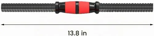 Vista 3 de DYNWAVE Juego de 2 mancuernas con mango de mancuernas, resistentes con 4 collares para entrenamiento de fuerza, accesorio de gimnasio
