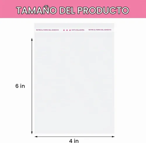 Vista 2 de Morepack Bolsas de celofán transparentes de 4 x 6 pulgadas, bolsas