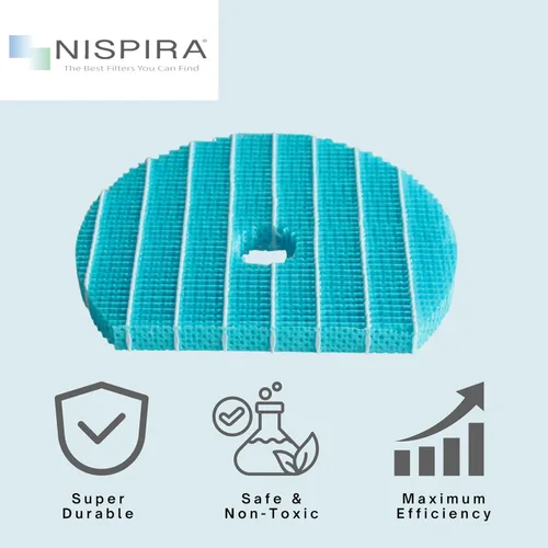 Vista 2 de Nispira Filtro de repuesto de humidificación premium compatible con purificador de aire Sharp Humidificador KC-850U KC-860U. En comparación