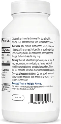 Vista 3 de 21st Century Vitaminas Calcio 500 Plus Extra D Caplets, 400