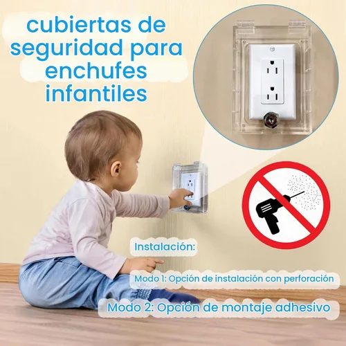 Vista 5 de Cubierta para Interruptor de Casa Inteligente, Cubiertas de Tomacorriente a Prueba de Bebés, Protector de Placa de Interruptor de Seguridad