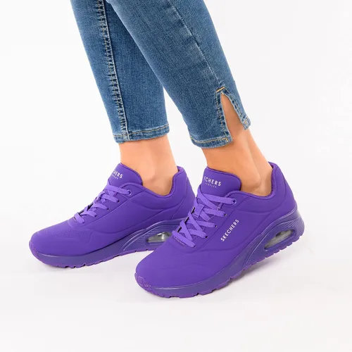 Vista 2 de Skechers UNO-Night Shades - Zapatos deportivos para mujer, Morado, 11