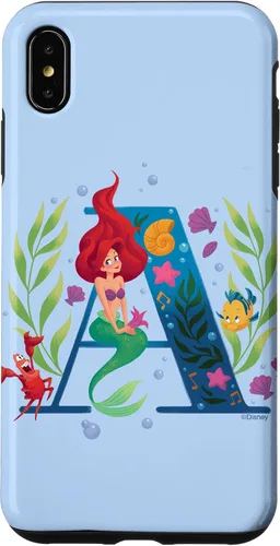 Vista 11 de Disney Carcasa para iPhone 17 con monograma de sirena y letra A para Ariel