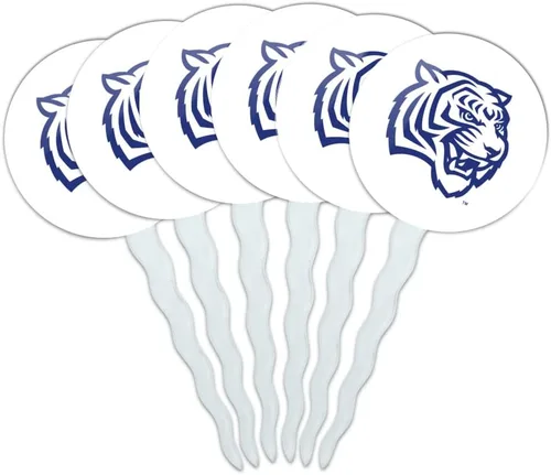 Vista 69 de Abilene Christian - Juego de 6 palillos para cupcakes con logotipo secundario