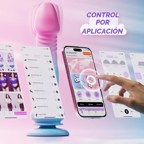 Vista 6 de Adults Sex Toys Realistic Thrusting & Vibrating Dildo Vibrator for Women