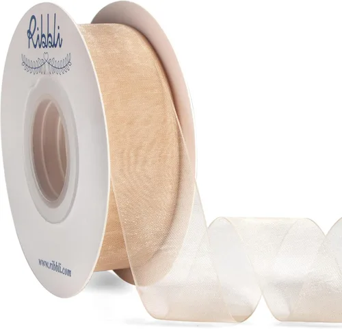Vista 15 de Ribbli Cinta de organza azul aguamarina, 1 pulgada x 50 yardas, cinta transparente azul para envolver regalos, envoltura de galletas, decoración