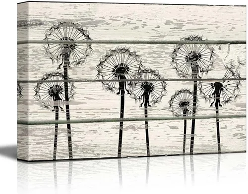 Vista 24 de wall26 - Obra de arte con estampado de madera de ciervo en bosque de abedules - Lienzo rústico para pared, arte para el hogar - 16 x 24 pulgadas