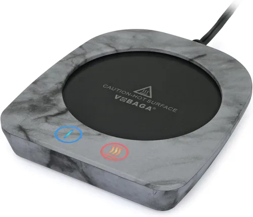 Vista 9 de Vobaga - Calentador de taza de café para el hogar, la oficina, el escritorio, se apaga automáticamente después de 4 horas. Placa calentadora de taza