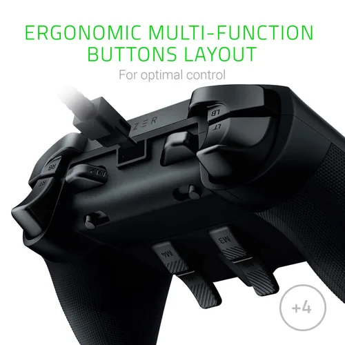 Vista 3 de Razer Wolverine Ultimate Officially Licensed Xbox One Controller 6 Remappable Buttons and Triggers - Interchangeable Thumbsticks and D-Pad - For PC