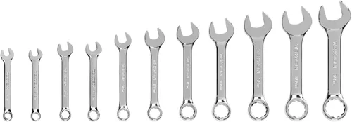 Vista 9 de TEKTON Juego de llaves combinadas Stubby con soporte, 11 piezas (1/4-3/4 pulgadas) WCB92401