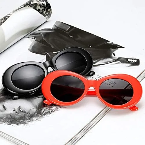 Vista 5 de Armear Clout - Gafas de sol ovaladas, estilo retro, vintage, con lentes redondas