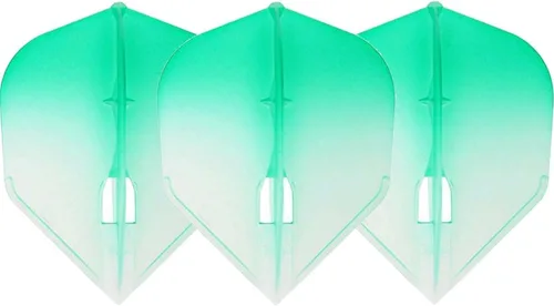 Vista 15 de L-style L3 Shape (Small Standard) PRO Molded Dart Flights – Champagne Ring Compatible – for Soft Tip & Steel Tip Darts