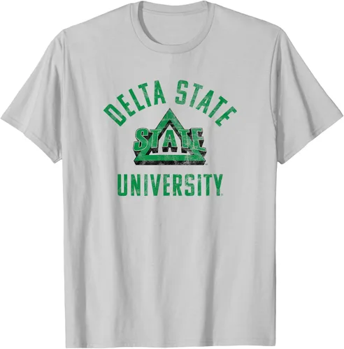 Vista 4 de Delta State University Statesmen Large Camiseta, Gris