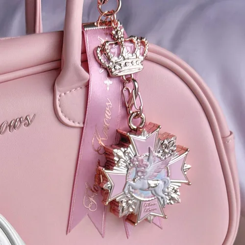 Vista 7 de Flower Knows Knight Unicorn - Paleta de sombras de ojos y dije para bolsa 01 Cinta Rosa