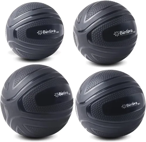 Vista 10 de bintiva Pelota de Golpe sin Rebote - Bola Pesada para Ejercicio con Peso para Rutinas de Entrenamiento y Fitness - Bola de Peso Muerto Medicinal