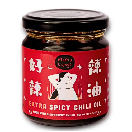 Vista 11 de Mama Liang's Aceites de chile extra y súper picantes (paquete de 2) (Chili Duo (uno de cada uno))