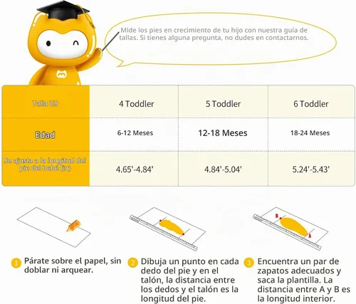 Vista 6 de BMCiTYBM Zapatos para caminar para bebés y niños pequeños G-caqui