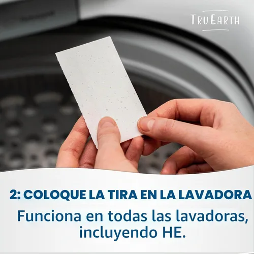 Vista 4 de Tru Earth Platinum – Hojas de detergente para ropa resistentes – hasta 64 cargas (32 unidades), sin fragancia, fórmula de tiras ultraconcentradas