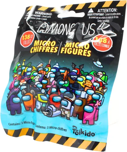 Vista 6 de Toptoys2u Bargain Bundles Among Us Micro Figures Series 1 - Bolsas para persianas (3 unidades)