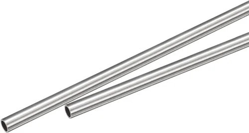 Vista 96 de Uxcell Tubo capilar de acero inoxidable 304, OD 0.4 mm x 0.1 mm de grosor de pared, 250 mm de longitud, tubo metálico para maquinaria industrial