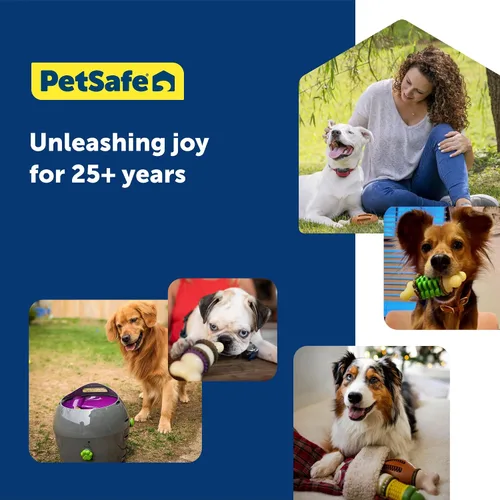 Vista 6 de PetSafe Lanzador Automático de Bolas - Juego Interactivo de Búsqueda - Entrenamiento de Búsqueda Sin Manos - Rango Ajustable - Incluye Bolas