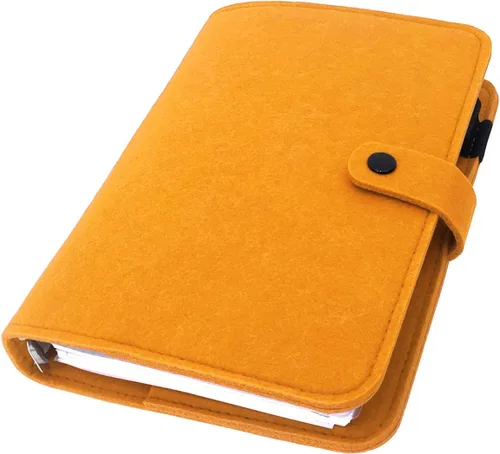 Vista 37 de Carpeta de fieltro A5 con páginas y juego de bolsillos para carpeta, color menta aguamarina