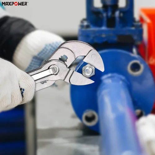Vista 5 de MAXPOWER Llave de alicates de 10 pulgadas, botón de ajuste rápido, apertura máxima de mandíbula de 1.260 in