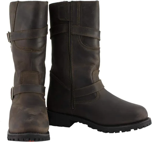 Vista 4 de Milwaukee Leather MBM9063 - Botas de ingeniero clásicas para hombre, color marrón envejecido, 7 .5
