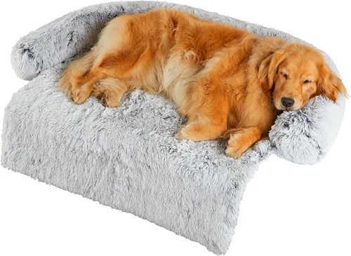 Vista 14 de Codi Cama calmante para perros – Tapete protector de sofá antiansiedad para perros grandes, 41 x 37 x 6 pulgadas, lavable a máquina, esponjosa