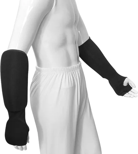Vista 2 de Protectores de antebrazo para puños y manos, mangas acolchadas transpirables con almohadillas de protección para antebrazo, protector