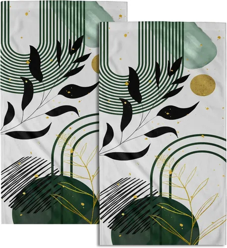 Vista 66 de Giwawa Juego de 2 toallas de mano vintage con diseño de oso y ciervo, diseño de alce y árbol, toalla de cara súper suave para baño, cocina, hombre