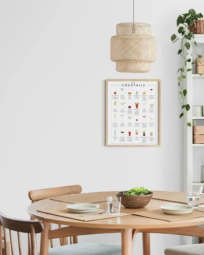 Vista 5 de RipGrip Impresión artística de pared de mixología de cóctel para bar, con temática de barra de alcohol, cocina, hogar, oficina, apartamento