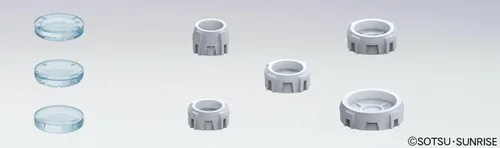 Vista 2 de Bandai Hobby Builders Parts - Lente de visión HD MS 01, transparente
