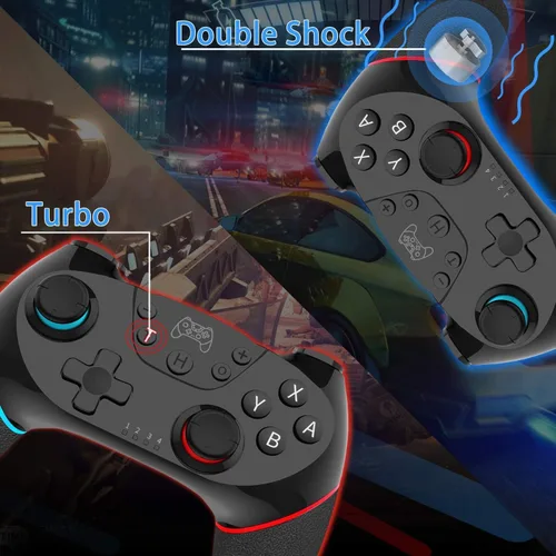 Vista 4 de ANVWW Control remoto inalámbrico Switch Pro Gamepad Joystick Joypad para Switch Switch Lite Switch OLED