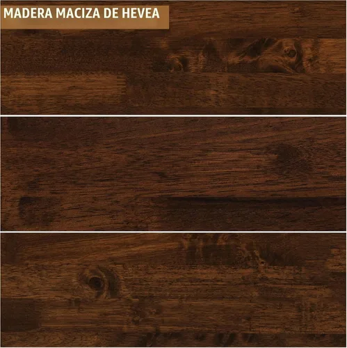 Vista 9 de Acacia Mervyn - Cama de plataforma de madera de 14 pulgadas, marco de cama sin cabecero, marco de cama tamaño Queen, color chocolate