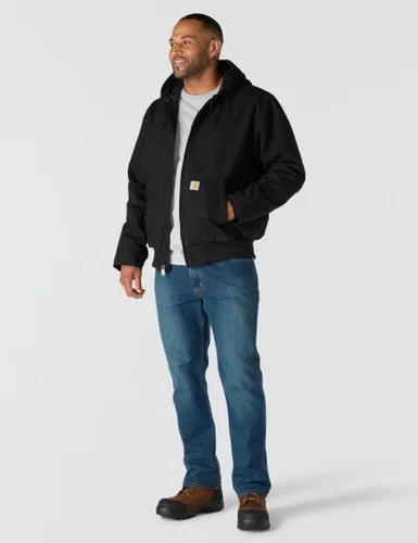 Vista 4 de Carhartt - Chaqueta activa aislada de pato lavado de ajuste holgado para hombre Negro