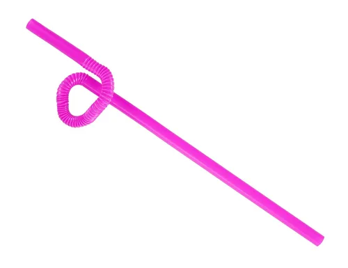 Vista 2 de Perfect Stix Flexible, Bendy Straws Unwrapped Neon Surtido (paquete de 100)