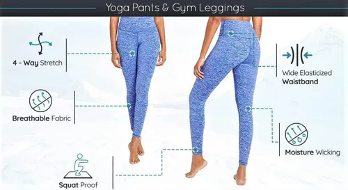Vista 3 de Snow Society - Leggings Bella de cintura alta para mujer ultra suaves con control de abdomen sin costuras para yoga correr entrenamiento