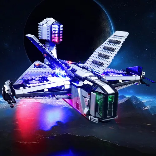 Vista 6 de BrickBling Kit de iluminación LED compatible con Lego 75323 The Justifier Building Set, versión mejorada de luces compatibles con Lego Justifier