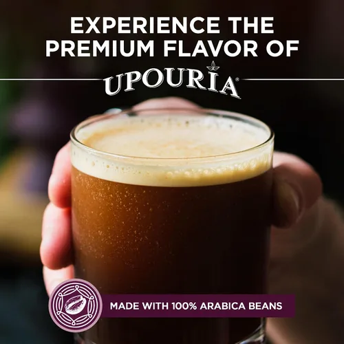 Vista 4 de Upouria Café frío de grifo Café preparado en frío listo para beber Bebida extraída de granos premium Contenido de cafeína de 208 mg Hecho