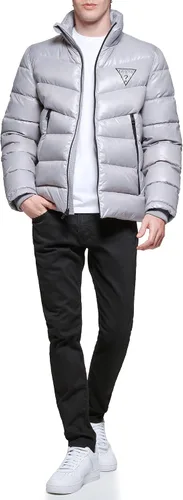 Vista 2 de GUESS Chaqueta acolchada de peso medio para hombre con capucha extraíble